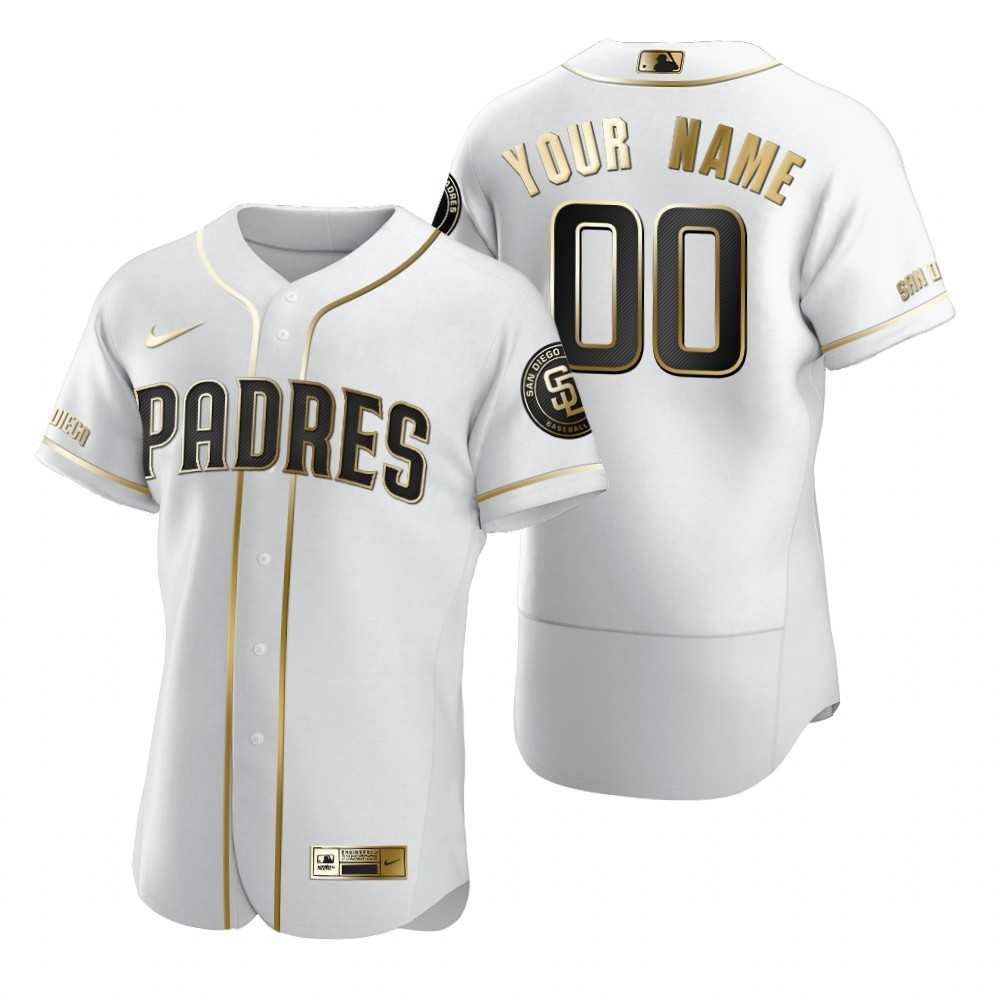 San Diego Padres Customized Nike White Stitched MLB Flex Base Golden Edition Jersey,We sell and wholesale San Diego Padres Customized Nike White Stitched MLB Flex Base Golden Edition Jersey on line form chian!